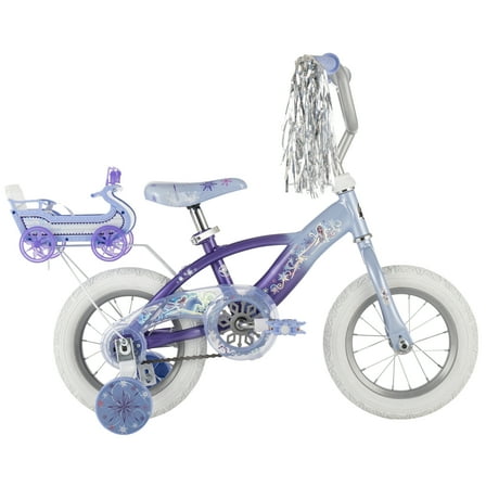 Huffy 12" Disney Frozen Kids' Bike, Fits Riders 3'1" - 3'5", Purple, Child, Girl's