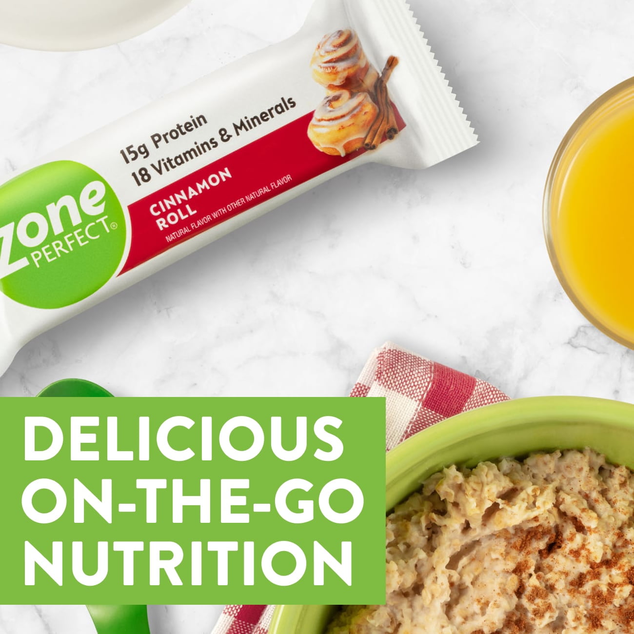 ZonePerfect Protein Bars | Cinnamon Roll | 6 Bars