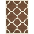 thumbnail image 6 of SAFAVIEH Cambridge Justine Geometric Quatrefoil Wool Runner Rug, Dark Brown/Ivory, 2'6" x 6', 6 of 10