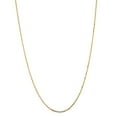 thumbnail image 3 of 14K Solid Yellow Gold 2.3mm Wide Diamond Cut Cable Link Chain 16 Necklace with Lobster Clasp, 3 of 3