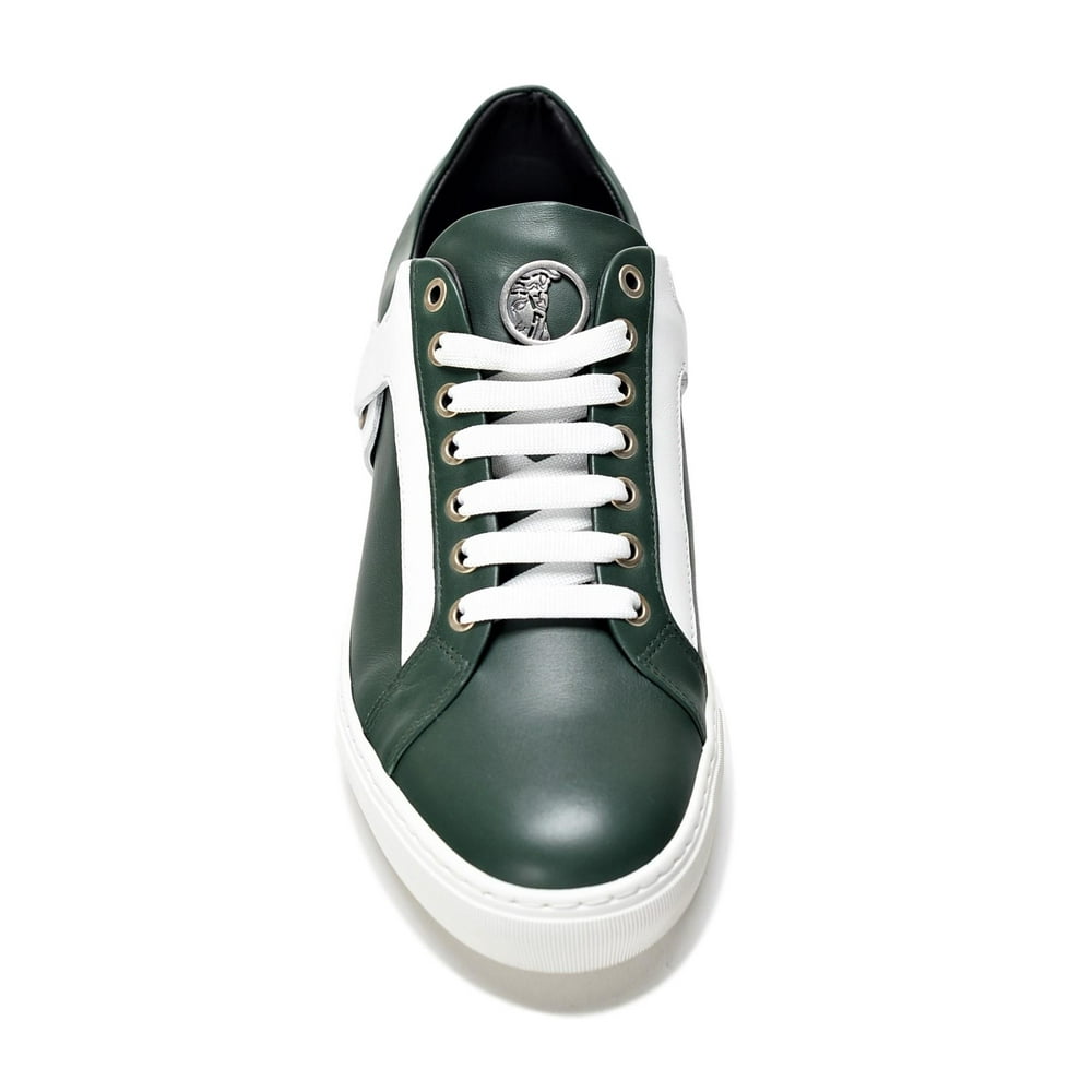 Versace Versace Collection Cuir Bicolore Men's Sneakers Shoes V900509