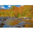 thumbnail image 2 of Gulin, Sylvia 14x11 White Modern Wood Framed Museum Art Print Titled - USA-New Hampshire-White Mountains National Forest and Swift River along Highway 112 in Autumn from, 2 of 4