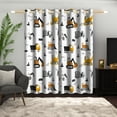 thumbnail image 6 of Lfeey Colorful Truck Cartoon Kids Room Blackout Curtains for Bedroom Insulated Grommet Curtains, 52x84 inch, 2 Panels, 6 of 6