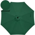 thumbnail image 4 of SSyao Patio Outdoor Market Table Umbrella with Button Tilt & 6/8 Sturdy Ribs, Green-9 ft, 4 of 7