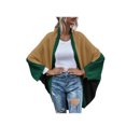 thumbnail image 1 of Mialoley Women Open Front Sweater, Color Block Batwing Sleeve Knit Cardigan, 1 of 8