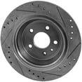 thumbnail image 2 of New Solid Brake Disc Compatible With Ford Lincoln Fusion Titanium 4 Cyl 2.0L Fusion Platinum Hybrid 4 Cyl 2.0L Titanium Hybrid 2013-2018 By 42287 75013 681012, 2 of 3