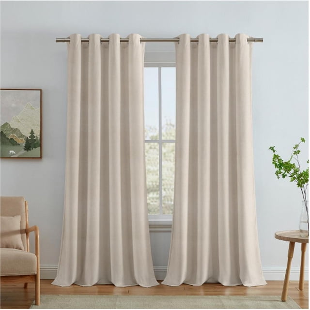 Cortina Blackout Carlisle Color Khaki Con 8 Arillos
