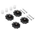 thumbnail image 2 of Piezas De Nivelación De Cama De Calor Para Impresora 3D, Rueda De Pulgar M4 Para Reducir La Vibración Nivelación Conveniente Alta Dureza Para Ender 5 Plus Para Prusa I3 Plus ZAQW Blanco negro, 2 of 8