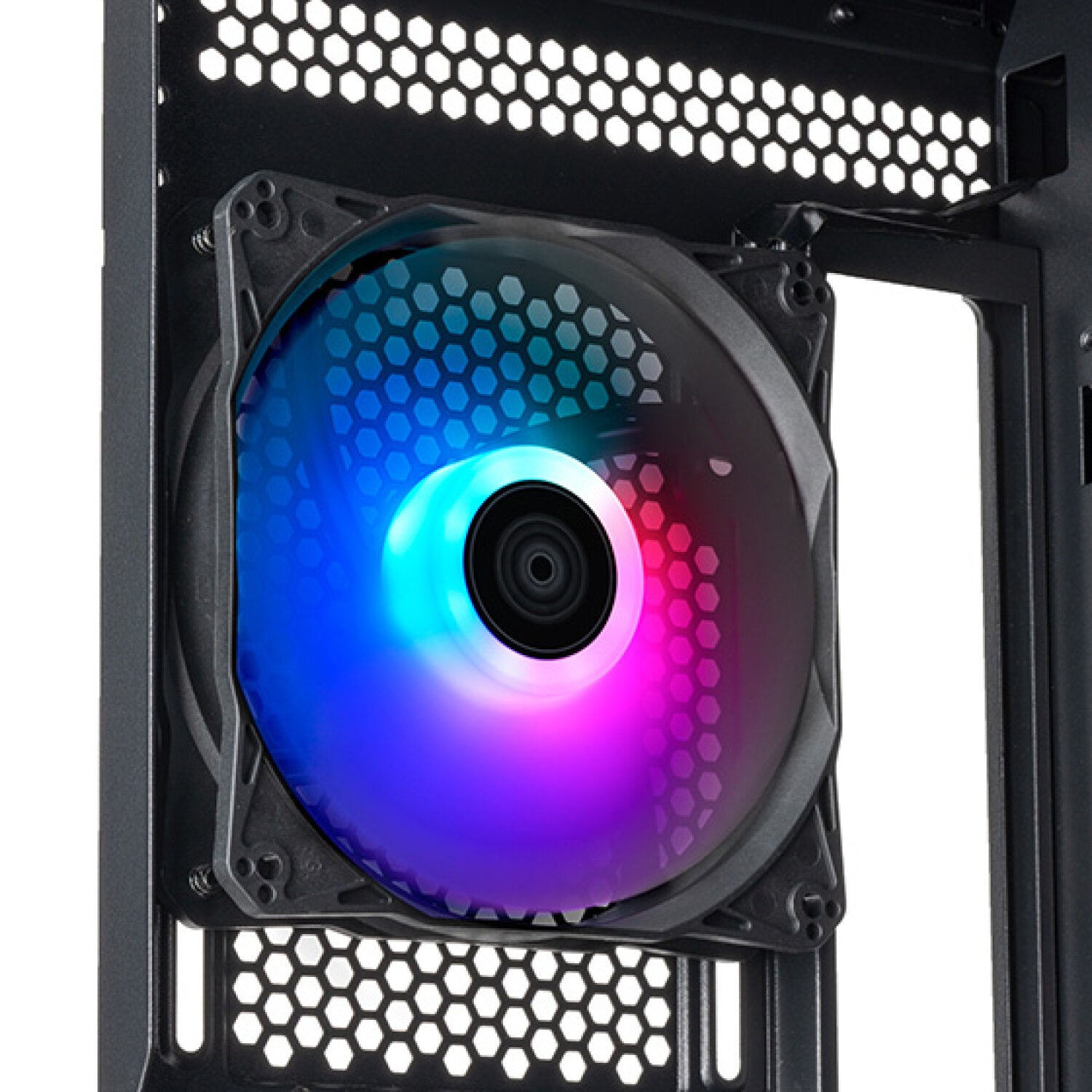 SilverStone Technology FARA 514X Black ATX All-Metal Tower Chassis with Dual Radiator Support - ARGB Fans - GPU Brace - FA514X-BG