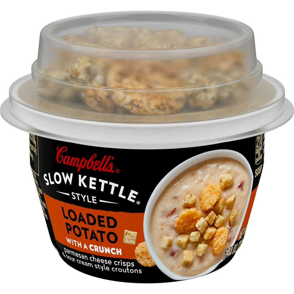 Campbell's Slow Kettle Style Loaded Potato Soup With A Crunch, 7 Ounce