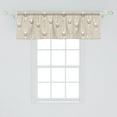 thumbnail image 2 of Ambesonne Cartoon Window Valance, Ballerina Bunnies in Tutu, 54" X 18", Warm Taupe Blush, 2 of 3
