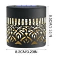 thumbnail image 3 of Solar Projection Wall Lights Color Changing Hollow Metal Solar Outdoor Decor Lights Waterproof Lamp For Garden Fence Patio Yard Villa 4PCS, 3 of 6