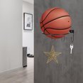 thumbnail image 3 of 2pcs Wall-mounted Basketball Display Shelf Metal Soccer Stand Multi-purpose Balls Holder Balls Shelf, 3 of 8