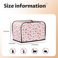 thumbnail image 2 of Rateoe Hearts Pattern Toaster Covers 2 Slice Wide Slot,Bread Machine Cover,Bread Dust Cover & Fingerprint Protection,Appliance Covers, 2 of 7