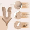 thumbnail image 4 of COMFREE Women's Backless Shapewear Bra U Plunge Seamless Low Back Thong Body Shaper Deep V Bodysuit, 4 of 6
