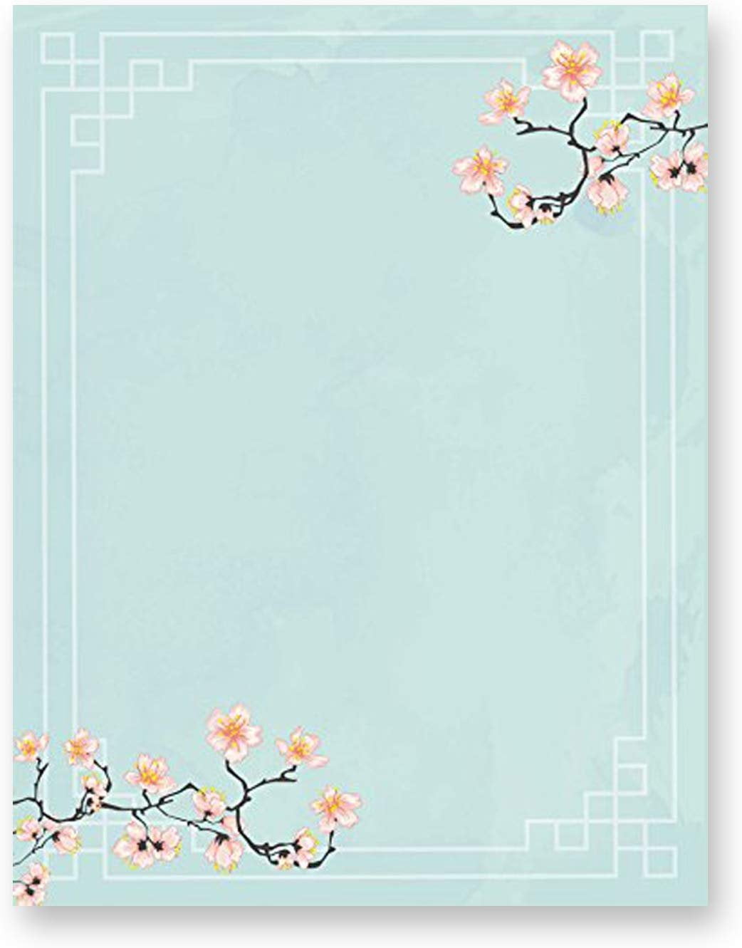 Motif Paper Stationery Paper Cherry Blossoms 100 Sheets DIN A4
