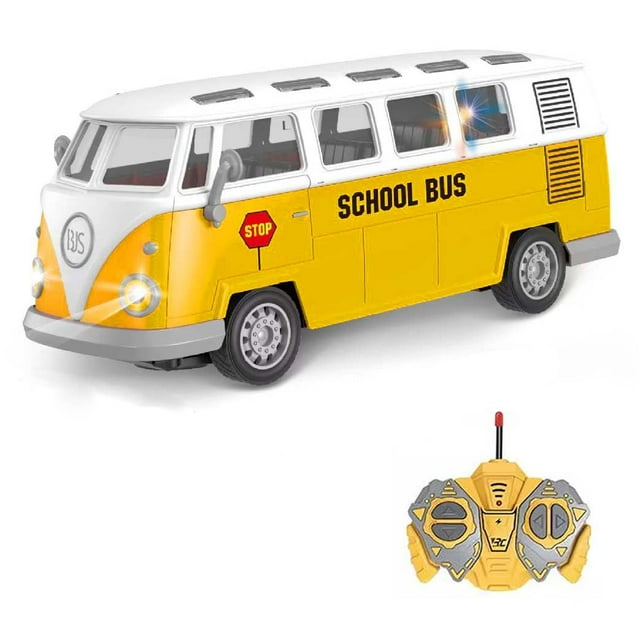 Luces LED RC para autobús escolar SNACKTANT, escala 1:30, 22 cm
