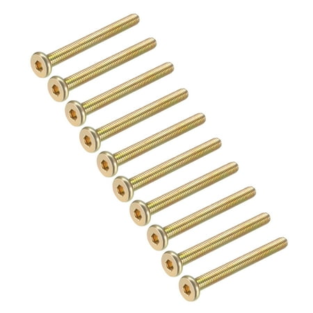 

Unique Bargains Hex Socket Machine Screws Carbon Steel Zinc Plated M6 x 2.36 Length 15Pcs