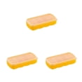 thumbnail image 1 of Redempat PP TPE Ice-cube Tray Flexible Solid Color Replacement 8 Grid Home Bar Mold Tool Accessories with Dustproof Lid Yellow 3Set, 1 of 6