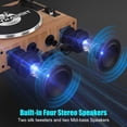 thumbnail image 4 of Tocadiscos de vinilo FancyRabbit con altavoces Bluetooth 5.0, 4 of 7