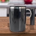thumbnail image 4 of YoaNJYGR Ceramic Coffee Mug Set Solid Color Large Glass Coffee Cup in Coffee Set for 2 2PCS Stainless Steel 26 Letters Charm 26 Initial Cup Accessories Pearl Cup Handle Charm Lobster Clasp Chain, 4 of 5