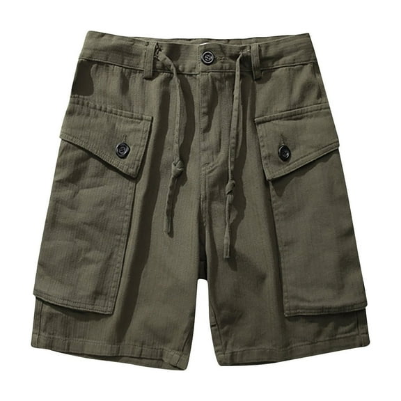 WREESH Men's Utility Cargo Work Shorts with 7-Pockets, Loose Comfortable Fit Outdoor Hiking Gym Casual Shorts Quick-Dry Design