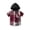 Red, variant on Toddler Kids Plaid Shacket Jacket Boys Girls Flannel Shirts Short Sleeve Button Down Hooded Jackets Summer Outwear Toddler Boy Vacation Tops