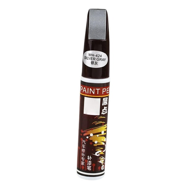 Pintura de retoque para coches Borra arañazos del coche Arañazos menores Accesorio 12 ml Coche gris plata