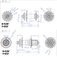 thumbnail image 1 of Moyeu de Roulement Format Compact Sans Bavures Réduire la Friction Fournitures de Cyclisme Installation Pratique Moyeux Métalliques Alliage d'Aluminium Arbre de Roue 28 H/moyeu Arrière/noir, 1 of 9
