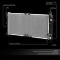 thumbnail image 2 of DNA Motoring OEM-RA-1518 Aluminum Radiator For 1994-1996 Buick Regal Chevy Monte Carlo Lumina 3.1L 3.4L 3.8L AT 95, 2 of 5