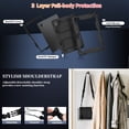 thumbnail image 6 of FIEWESEY Case for Urao X109 Tablet 10.1 Inch Tab Friendly Hybrid Soft Silicone Adjustable Shoulder Strap Built in Kickstand Pen Holder Compatible with Urao X109 10.1" 2026 Model (Black), 6 of 6
