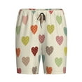 thumbnail image 4 of Fotbe Heart Polka Dot Pajama Shorts for Men, Men's Pajama Bottoms, Sleepwear,Short Pajama Pants-Small, 4 of 9