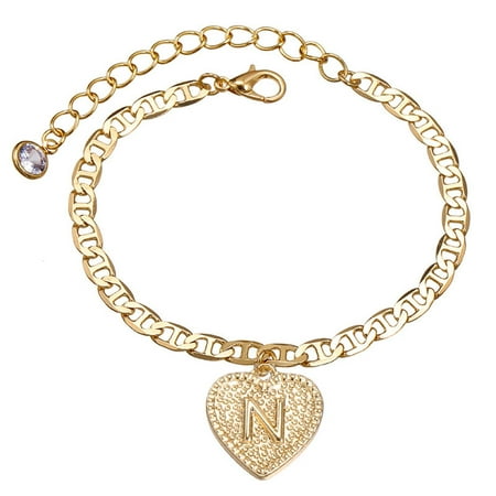 

Danhjin Ankle Bracelets for Women European And American Beach Style 26 English Letters Love Anklet Jewelry Anklet Ankle Bracelet Foot Chain Accessories Foot Jewelry for Women and Girls - Clearance