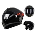 thumbnail image 1 of Casco de moto Mocoerl 103 plegable con luz LED negra XL, 1 of 6