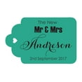 thumbnail image 1 of 100 PCS Mr & Mrs Custom Made Hang Tags Personalized Wedding Favor Gift Paper Tags, 1 of 1
