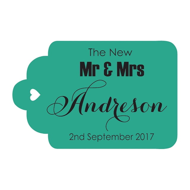 100 PCS Mr & Mrs Custom Made Hang Tags Personalized Wedding Favor Gift Paper Tags