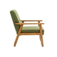 thumbnail image 4 of ARCTICSCORPION Mid-Century Tufted Armchairs with Side Table, Green Linen, (Set of 2), 4 of 8