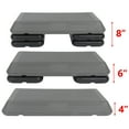 thumbnail image 2 of ZENY Fitness Aerobic Step Stepper Adjustable 4" - 6" - 8" Workout Trainer Exercise Stepper W/ 4 Risers, 2 of 6
