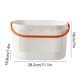 thumbnail image 3 of Cesta de ducha de baño de plástico con asa | Caja de almacenamiento multiusos engrosada para toallas de baño, artículos de tocador, fruta | Orificios de drenaje | 1 pieza | 18x15,2x25,5cm | Amarillo, 3 of 8