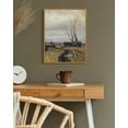 thumbnail image 5 of Drsoum Landscape Village Vintage Wall Art 11x14in Natural Framed Rustic Retro Countryside Scenery Prints Farmhouse Classic Decorations for Living Room Bedroom, 5 of 6