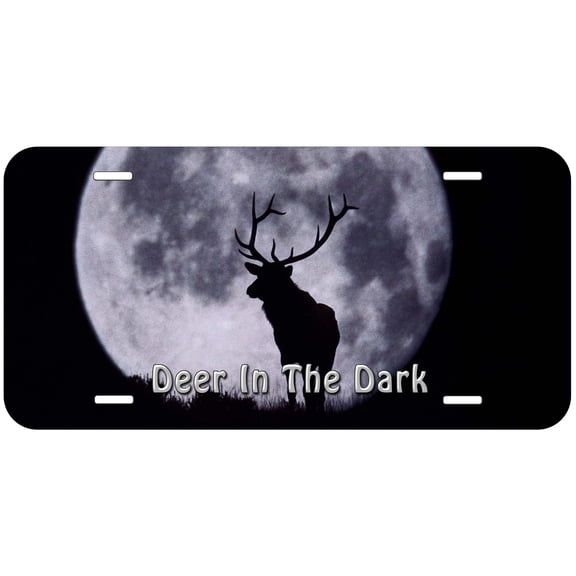 Deer in the Dark Novelty Car Auto License Plate