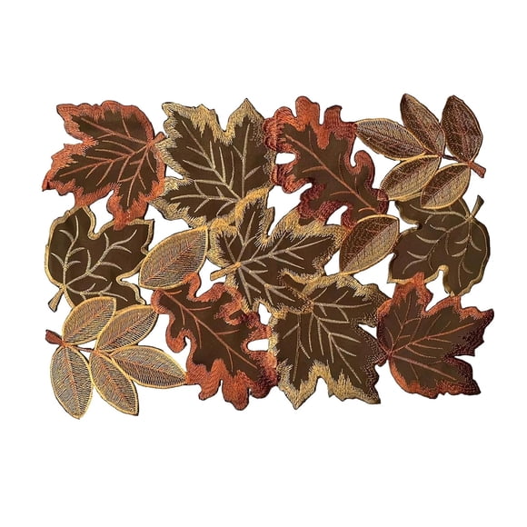 Mantel de Acción de Gracias de otoño, decoración de mesa de comedor para cocina, fiesta de otoño 28x43cm