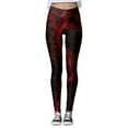 thumbnail image 4 of MKLEKYY Leggings de yoga para mujer, informales, a la moda, ajustados, con cintura alta, para ejercicio, con estampado, 4 of 4