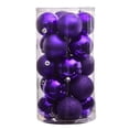 thumbnail image 3 of NearlyNatural D1056-PP 3 in. Holiday Christmas Shatterproof Ornament Set with Re Useable Storage Container, Purple - 20 Count, 3 of 4