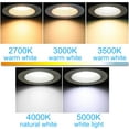 thumbnail image 4 of MingBright 6 Pack 4-inch Retrofit LED Recessed Lighting, Recessed Down Lighting,Dimmable Lighting, Baffle Trim, CRI90, 5CCT White Recessed Lighting, 4 of 8