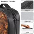 thumbnail image 5 of FKELYI PU Leather Bible Cover with Zipper Pocket Church Bible Bag Forest Maple Leaf Elk Print Book Organizer Holder for Prayer Study Portable Christian Bag with Handle, 5 of 6