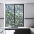 thumbnail image 4 of 23''x47'' Window Privacy Film Window Vinyl Glass Covering Stained Glass Decorative Film Window Film Privacy Frosted Static Window Clings Non-Adhesive No-Glue for Home Office Living Room, 4 of 8