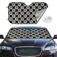 thumbnail image 2 of Kdxio White Sunflowers Print Windshield Sun Shade,UV Rays and Sun Heat Protection,Sunshade for Car Windshield,Car Shade Front Windshield - Medium, 2 of 6