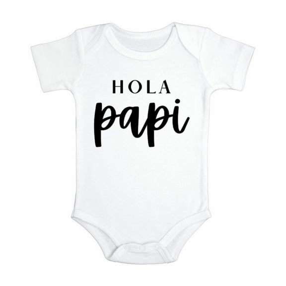 Hola Papi Pregnancy Announcement Onesie (0-3 Months)