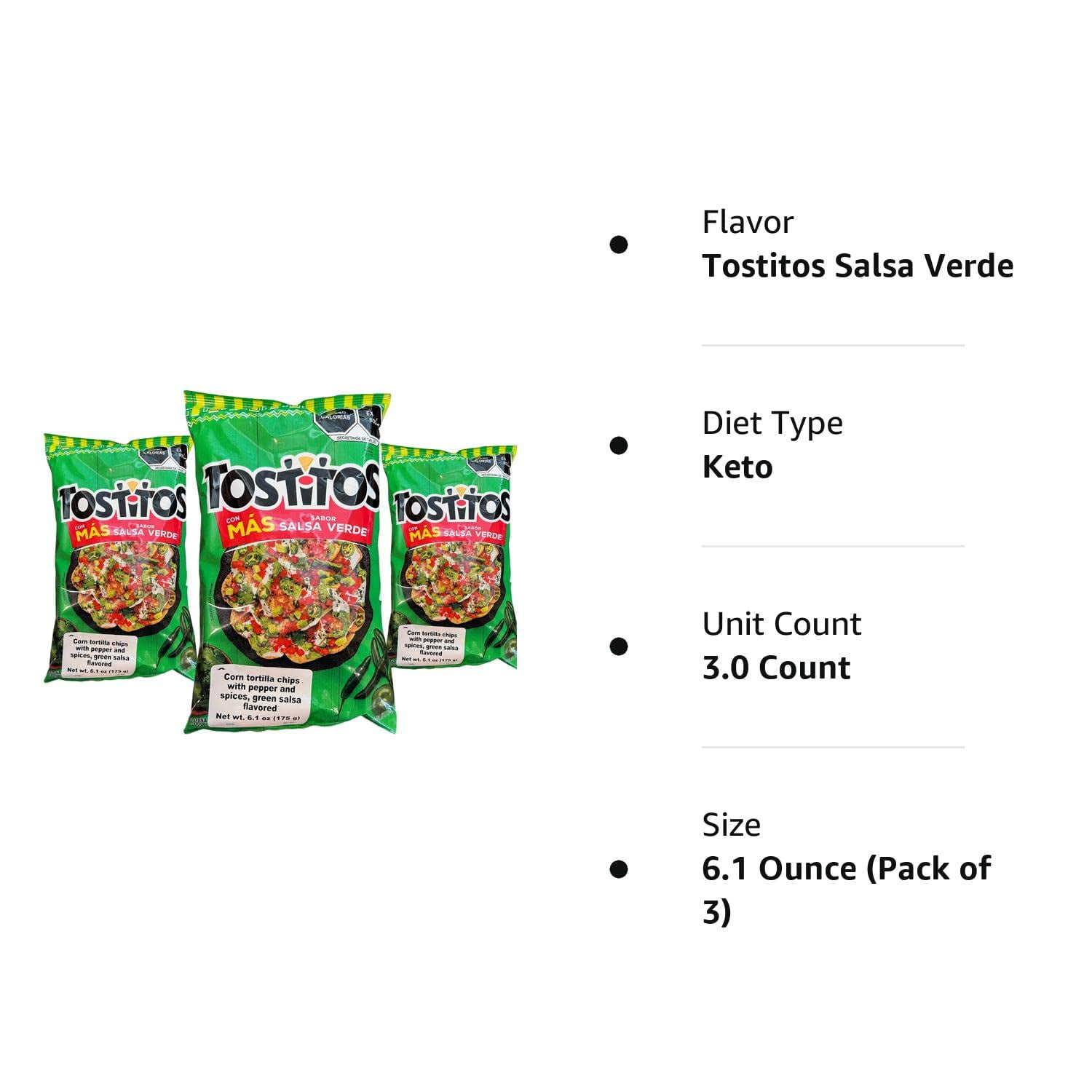 Sabritas Tostitos Salsa Verde (3 Pack) 6.1 oz